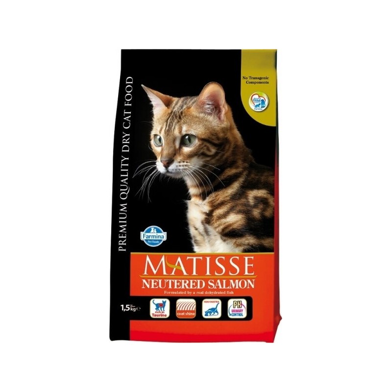 Croquettes pour chat Matisse Neutered au saumon